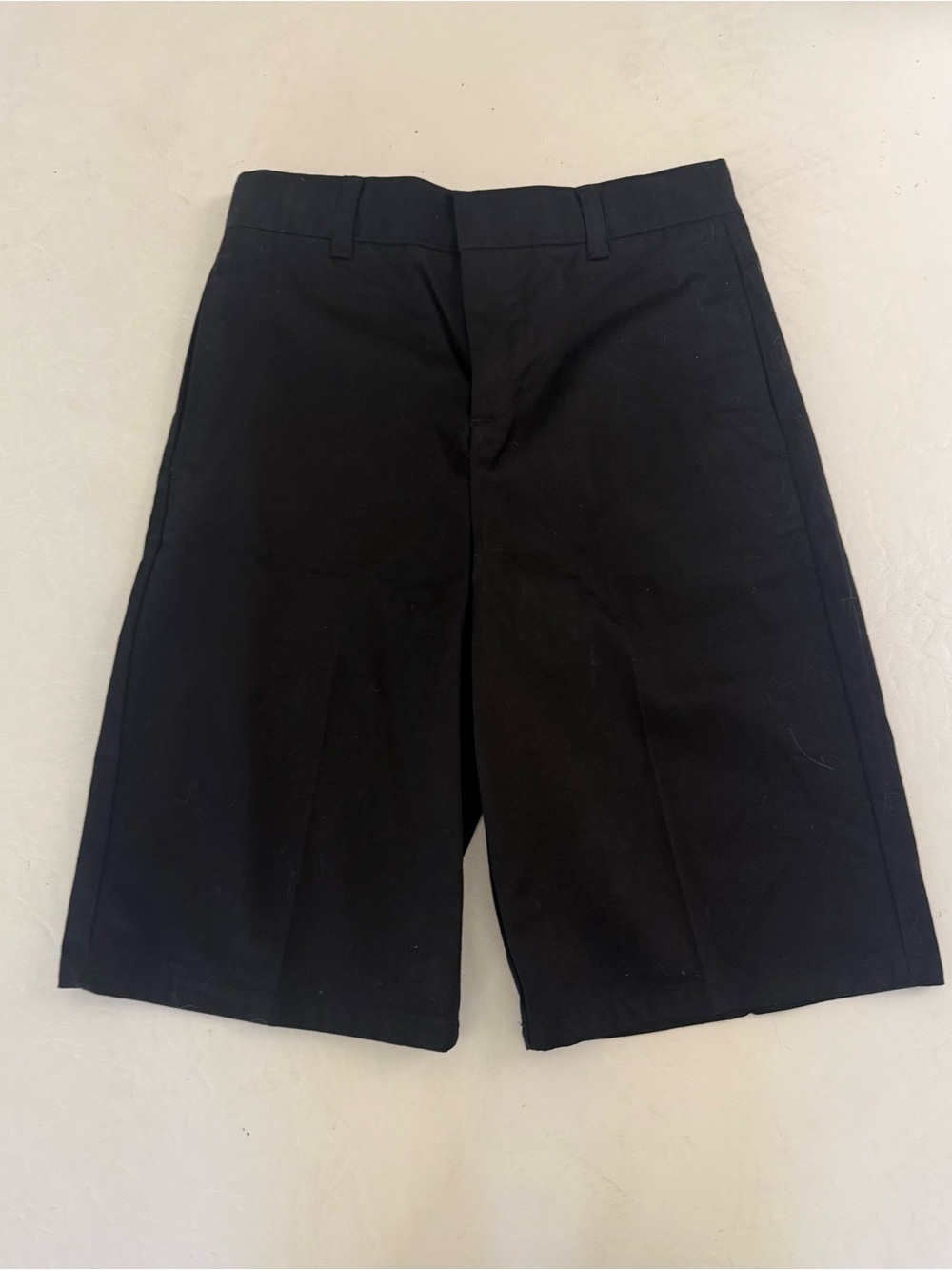 Young Men’s Black Stretch Uniform Shorts